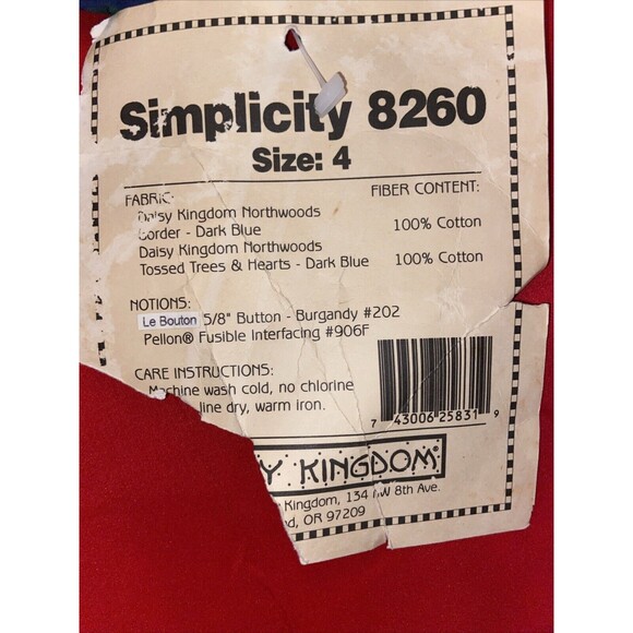 Daisy Kingdom Vintage Northwoods 3-Tier Girls Size 4 Winter Hooded Dress USA NWT - Picture 11 of 16